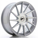 JR Wheels JR22 17x7 ET35-40 BLANK Silver Machined Face