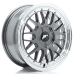 JR Wheels JR23 16x7 ET20-45 5H BLANK Hyper Gray w/Machined Lip