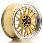 JR Wheels JR23 16x8 ET20 4x100/108 Gold w/Machined Lip