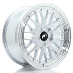 JR Wheels JR23 17x8 ET20-45 5H BLANK Hyper Silver w/Machined Lip