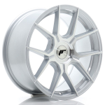 JR Wheels JR30 17x8 ET20-40 BLANK Silver Machined Face