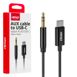 Kabel USB-C na TYP AUX Mini Jack 3,5mm 1m AMiO-04294