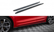 Prahové lišty Škoda Enyaq Coupe iV RS černý lesklý plast
