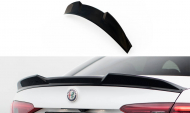 Prodloužení spoileru 3D Alfa Romeo Giulia Quadrifoglio černý lesklý plast