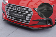 Spoiler pod přední nárazník CSR CUP pro Audi A3 8V sedan / Cabrio 2016-2020 - carbon look lesklý