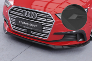 Spoiler pod přední nárazník CSR CUP pro Audi A3 8V sedan / Cabrio 2016-2020 - černá struktura