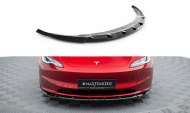 Spojler pod nárazník lipa V.2 Tesla Model 3 Project Highland(Facelift) černý lesklý plast