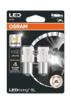 Žárovka LED Osram P21W Amber-oranžová 12V BA15S LEDriving SL (2ks)